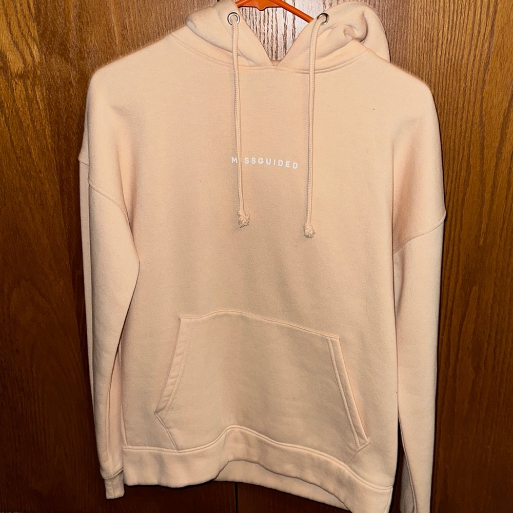 Pink Missguided hoodie size small